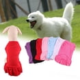 thumbnail image 2 of Frogued Pet Dress Solid Color Decoration Breathable Pet Dog Mini Skirt for Summer (Pink,L), 2 of 13