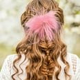 thumbnail image 5 of HUONA Feather Brooch Feather Corsage Feather Headwear Feather Hair Ornaments Fluffy Feather Jewelry Feather Brooches for Chest Pocket Hairstyle Hat Bag Decoration White, 5 of 9