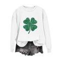 thumbnail image 3 of JYnXIANTI St Patrick's Shirts for Womens Crew Neck Long Sleeve Tops Casual Graphic T Shirts Cute Tees for Saint Patricks Day, 3 of 5