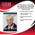 thumbnail image 4 of Peluca Culture K-Pop para adultos, fibra sintética, rubia, 4 of 5