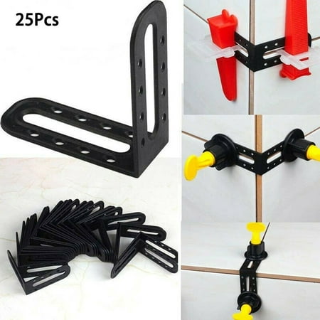 

25 Pcs Tile Spacers Cross Leveling Angle System Removable Reusable Tile Leveling