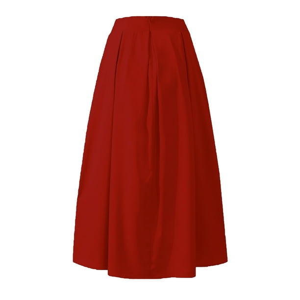 スカート Pleated pin tuck long skirt V5AVSK005 Womens Ankle Length Pleated Maxi Skirts for Women High Waist