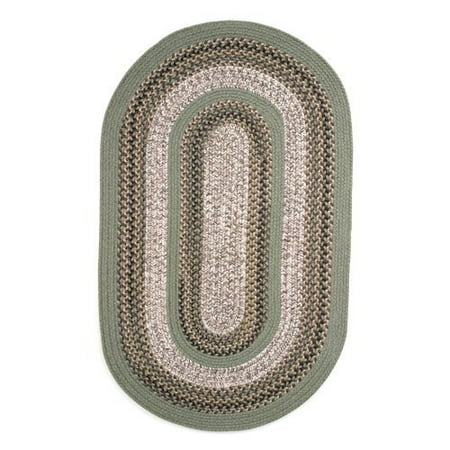 Thorndike Mills Beantown Braided Rug - Boston Garden Green