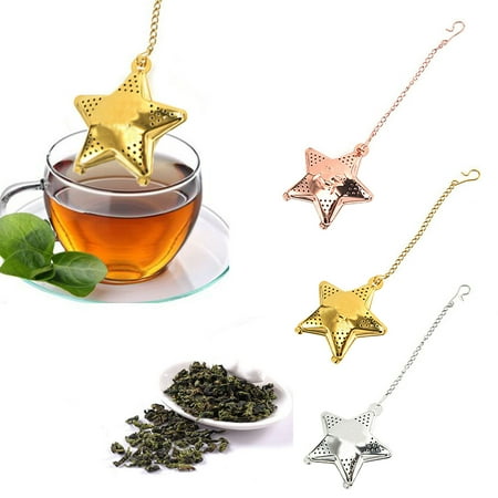 

amousa Star ShapePractical Snap Stainless Steel Mesh Tea Ball Infuser Tea Strainer