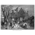 thumbnail image 2 of Christmas Yule Log. N'Bringing Home The Yule Log.' Wood Engraving English 1854. Poster Print by, 2 of 2