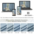 thumbnail image 6 of Back Tab Curtains 90 Inches Long for Bedroom 2 Panels Set Thermal Insulated Room Darkening Window Curtain Drapes/Panels for Living Room Boys Rod Pocket 50W x 90L Inch Dusty Stone Blue, 6 of 18