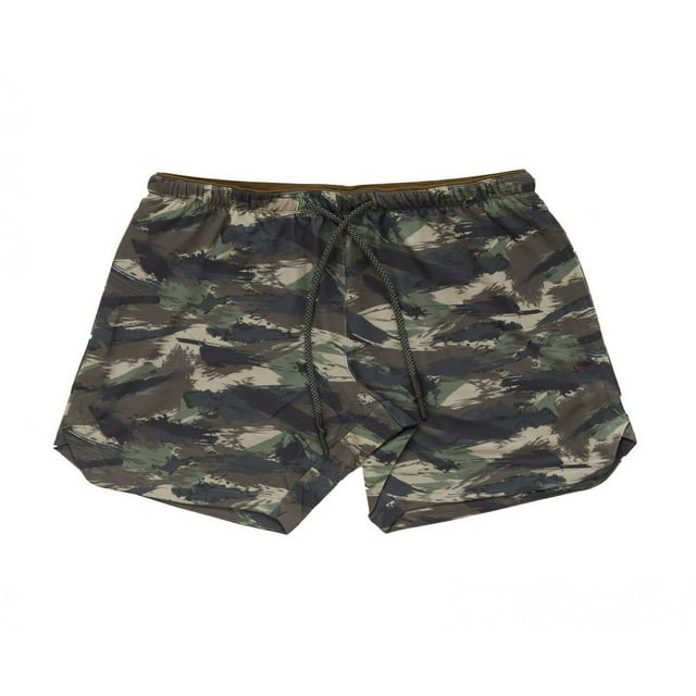 Men‘s Sports Short Pants Camouflage Print Elastic Waist with Drawstring Pants