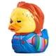 thumbnail image 1 of Tubbz Figura de pato de goma de vinilo coleccionable Scarred Chucky edición en caja - Mercancía oficial de Chucky - Películas de televisión y videojuegos, 1 of 5