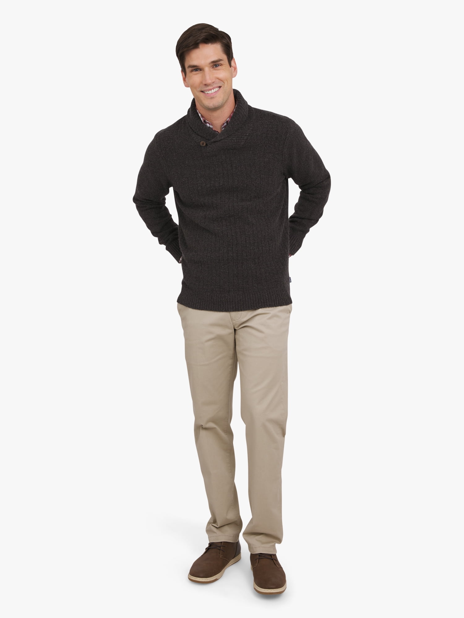 Chaps Men's & Big Men's Ottoman Cowl Neck Sweater, Sizes S-3XL
