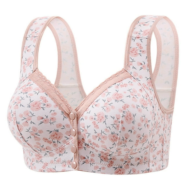 Abcnature Daily Comfort Bras for Women Printing Thin Style Ventilate Plus Size Bras without Steel Rim