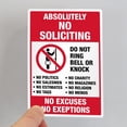 thumbnail image 3 of Adhesivo «Absolutely No Soliting», 20 unidades, 9,5 x 14 cm, PVC, 3 of 4