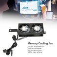 thumbnail image 3 of Ventilador De Refrigeración De Memoria DDR DDR2 DDR3 DDR4 DDR5, Doble 6025PWM 1000 A 3000 RPM, 5 V 3 Pines Aura Sync, Radiador De Memoria ARGB, Para Módulos RAM De Escritorio, 3 of 7