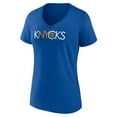 thumbnail image 2 of Women's Blue New York Knicks Team Pride V-Neck T-Shirt, 2 of 3