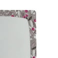 thumbnail image 3 of Ambesonne Berry Pattern Fitted Sheet, Modern Leafy Pattern, California King, Taupe Grey Hot Pink Ivory, 3 of 5