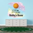 thumbnail image 1 of Personalized Sports Wall Decals for Kids Room - Love Of The Game Boys Bedroom With Easy Installation Instructions Custom Name Sticker - Size: 40 In x 36 In, 1 of 5