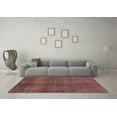 thumbnail image 3 of Ahgly Company Indoor Square Oriental Brown Industrial Area Rugs, 3' Square, 3 of 4