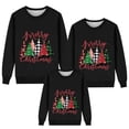 thumbnail image 2 of Hot Sale! Chandail en Molleton de Noël pour Famille Chandail en Molleton Assorti pour Femmes Ensemble Chandail de Noël Imprimé Col Rond pour Maman Noir Maman : TG, 2 of 4