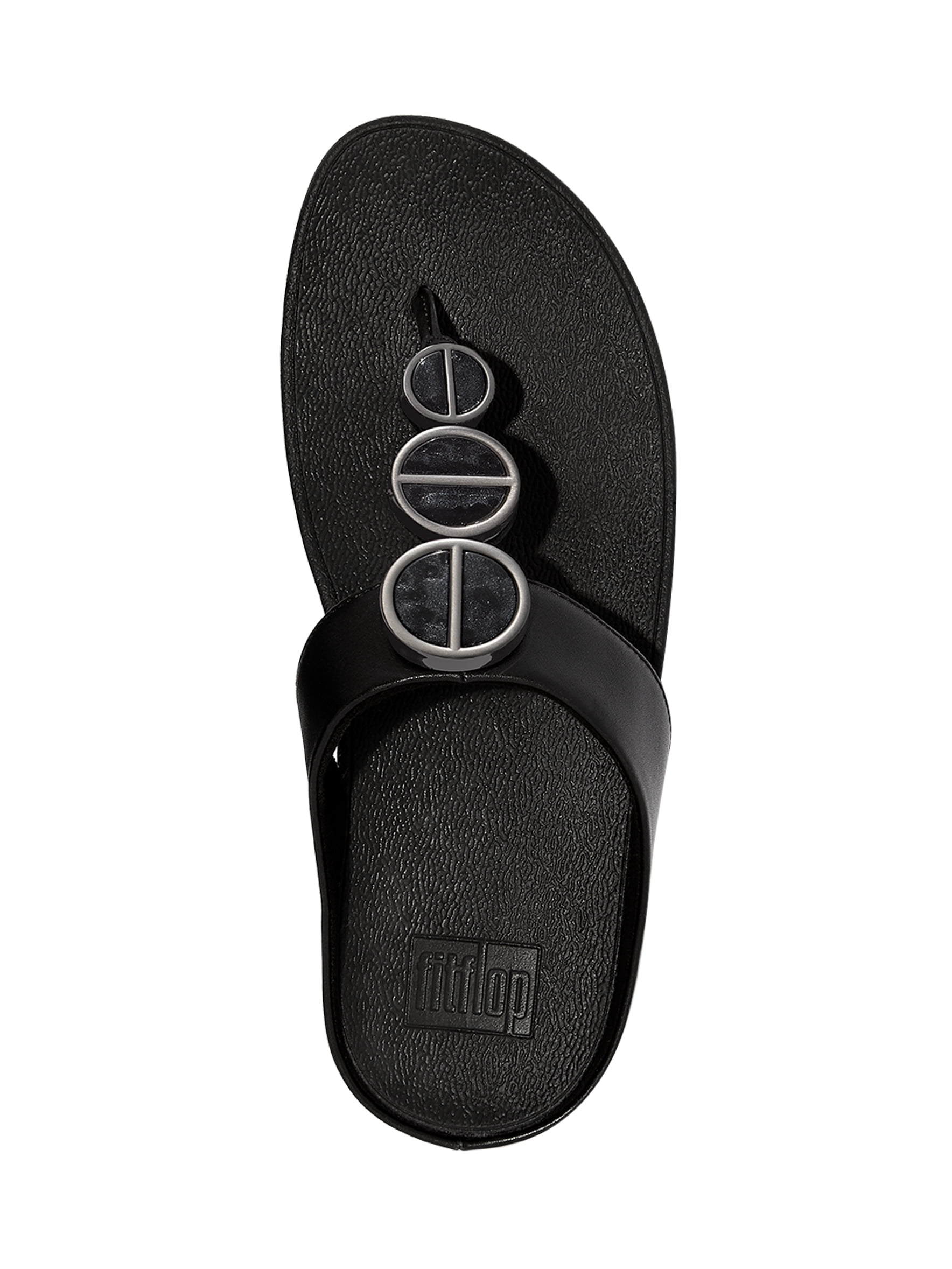 Fitflop Women's Halo Metallic-Trim Toe-Post Sandals