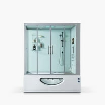 Maya Bath 105 71 x 38 x 88 in. Catania Right Steam Shower, White