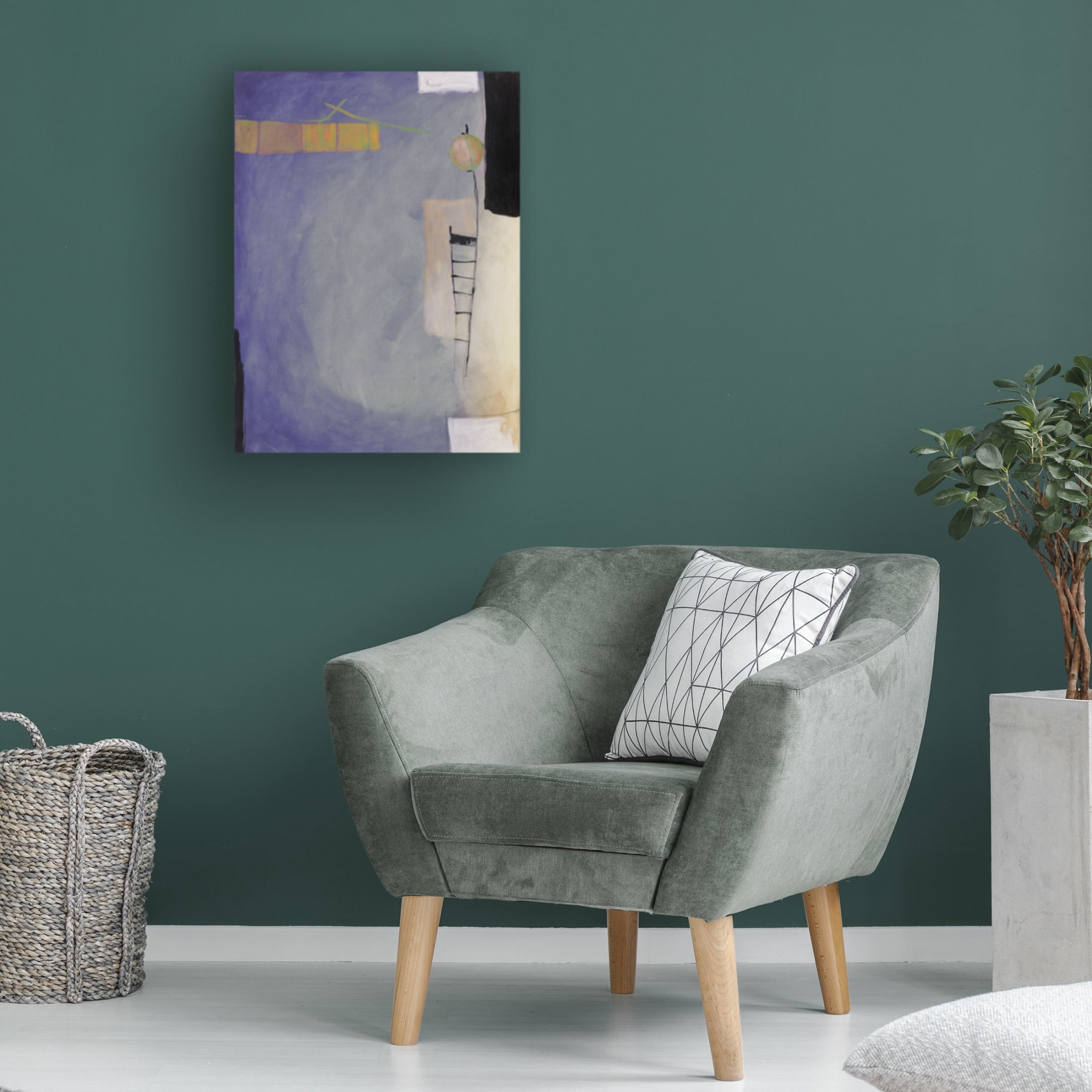Canvas Wall Art - Pablo Esteban 'The Library' Wall Art for Living Room, Bedroom, or Office Décor by Trademark Fine Art - 14 x 19 Inches