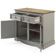 thumbnail image 5 of OS Home and Office Furniture Cottage Series Wood Buffet Sideboard in Corona Gray, 5 of 7