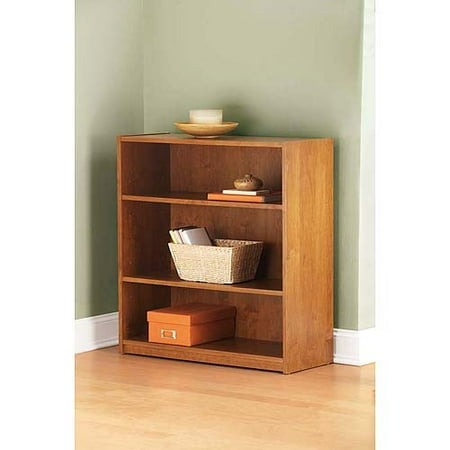 Mainstays 3 Shelf Bookcase In Alder Wood Finish - Walmart.com