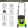 NiamVelo Electric 13 12-Amp Corded Electric Push Walk-Behind Lawn Mower, 3-Position