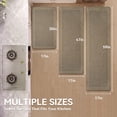thumbnail image 6 of QiCaiJia Kitchen Rugs Set of 2, 17''x30''+17''x47'' Brown Kitchen Mats for Floor, Washable Non Slip Absorbent Kitchen Mat, Braided Kitchen Runner Rug, Kitchen Sink Rug, 6 of 8