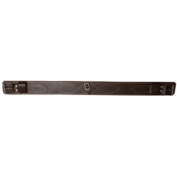 Hilason Western Flank Cinch With Connector Harness Leather Brown