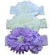 thumbnail image 4 of Diadema de encaje de perlas de lujo, elástica, con rosas, accesorio cómodo para el cabello (beige), 4 of 6