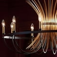 thumbnail image 6 of 52459BK Kichler Lighting Baile - 9 Light Large Chandelier In Homestead Style-21.5 Inches Tall and 37 Inches Wide-Black Finish    -Traditional, 6 of 11