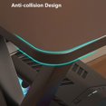 thumbnail image 4 of Computer Desk Gaming for Home Office,Writing Study Workstation Industrial Style Laptop Table Writing with Sturdy Metal Frame, 47 Inch, 4 of 6