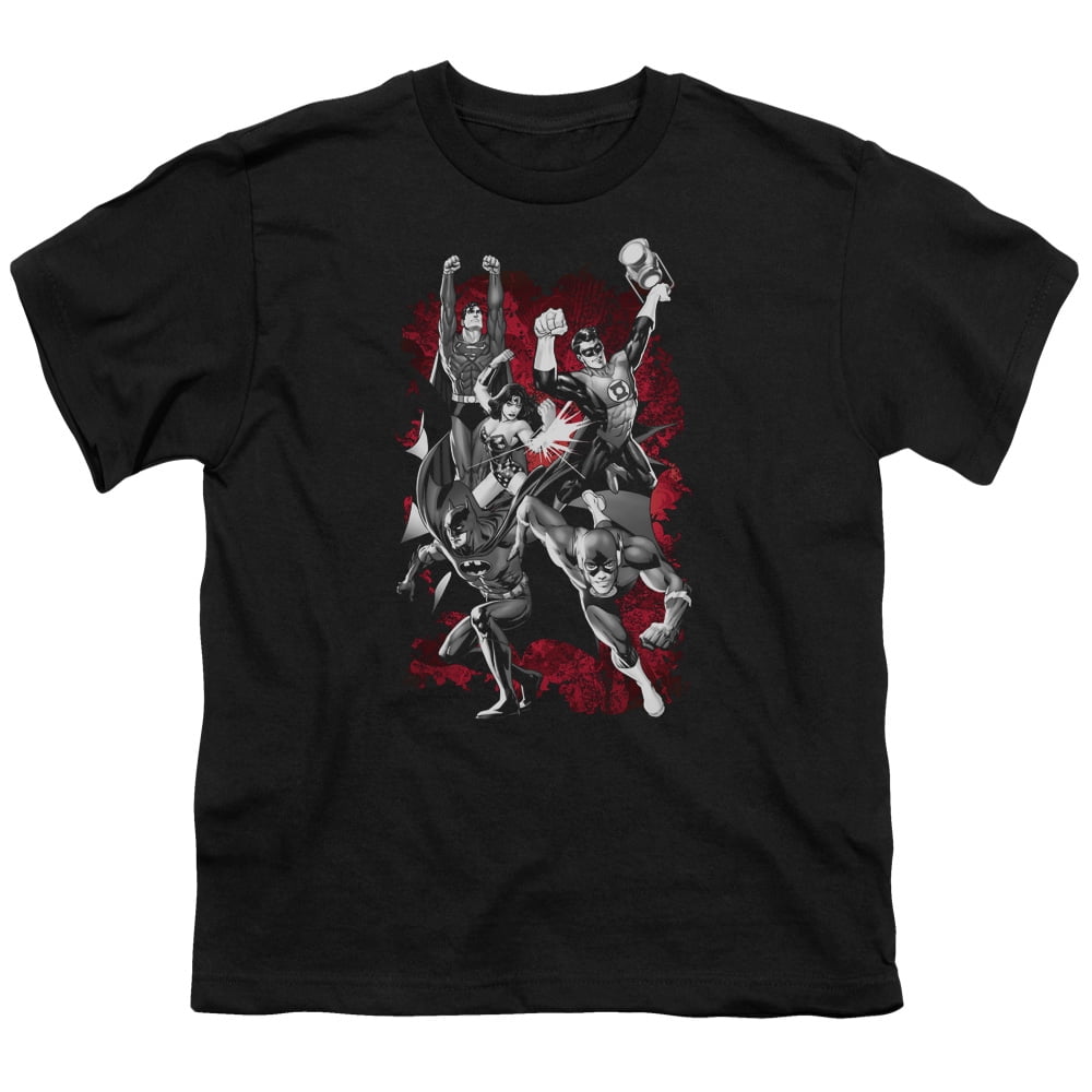Justice League Of America Men s Jla Explosion T-shirt Black