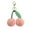 Pink, variant on Harlier Pom Pom Keychain, Cute Cherry Keychain Fluffy Accessories, Cherry Bag Purse Car Bag Charm Handbags Pendant for Women Girl Birthday Christmas Gifts Stocking Stuffers
