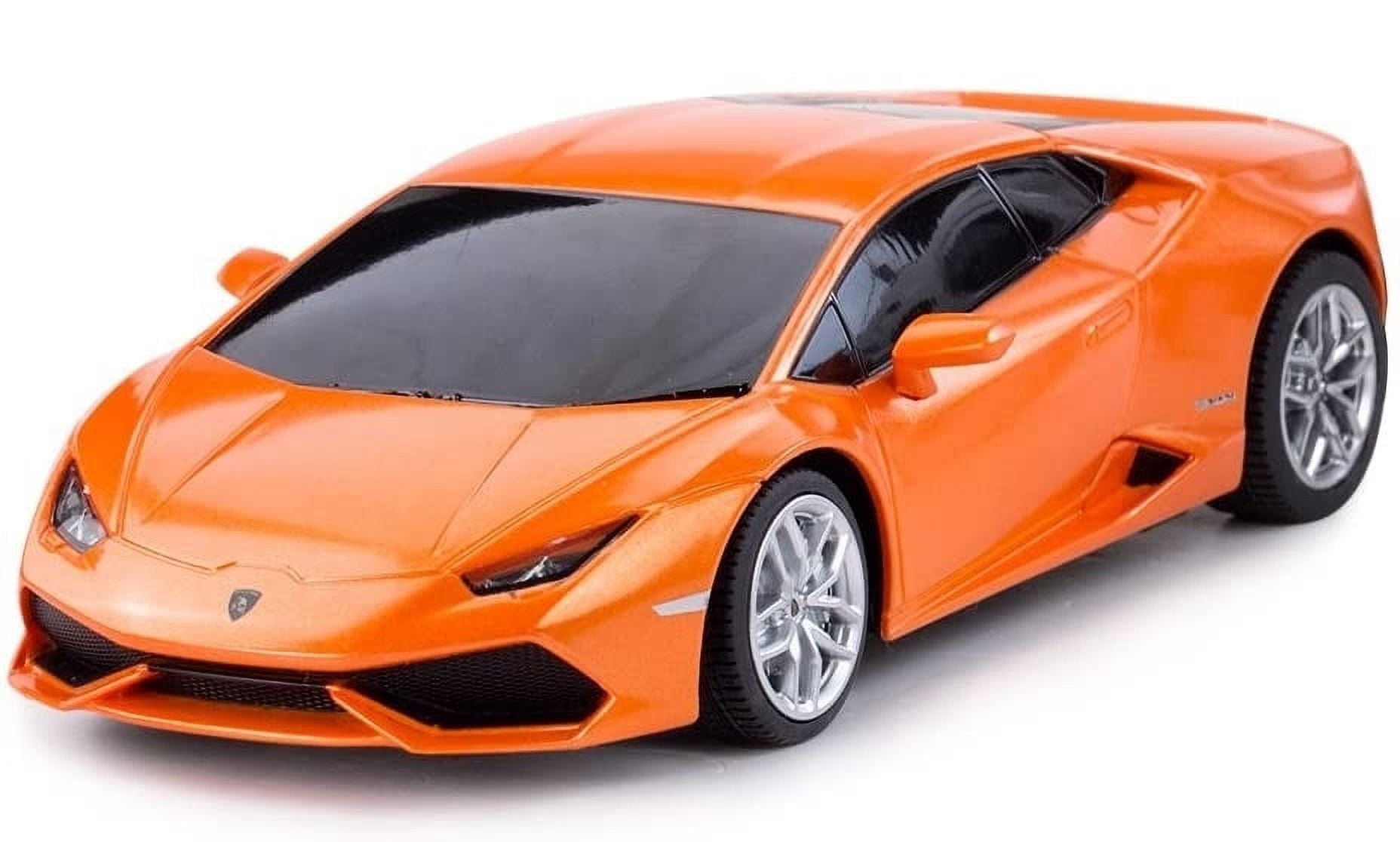 PlayWorld 1:24 Scale Lamborgini Aventador SVJ Electric Sport Racing Hobby Toy Car (Orange)