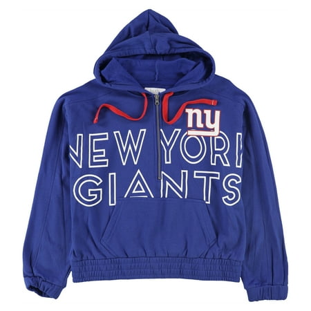 Touch Womens NY Giants Hoodie Sweatshirt Blue Large Walmart