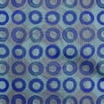 thumbnail image 1 of oneOone Cotton Poplin Twill Medium Blue Fabric Circle Craft Projects Decor Fabric Printed By The Yard 56 Inch Wide, 1 of 4