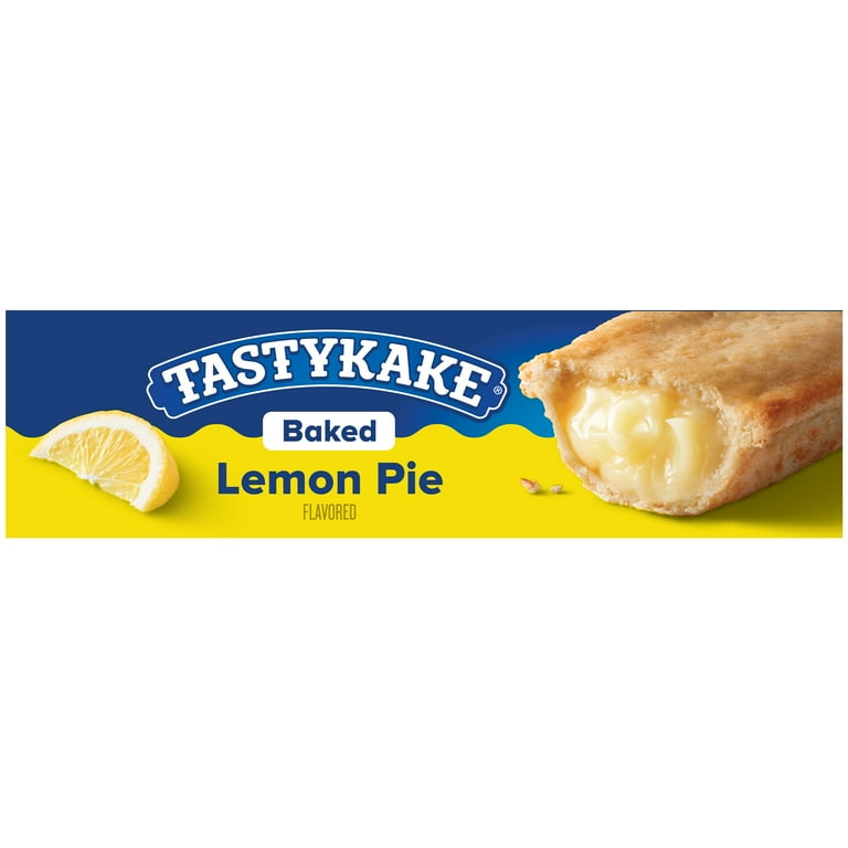 Tastykake Sweet Baked Lemon Pie, Flaky Crust, 4 oz Boxed Bakery