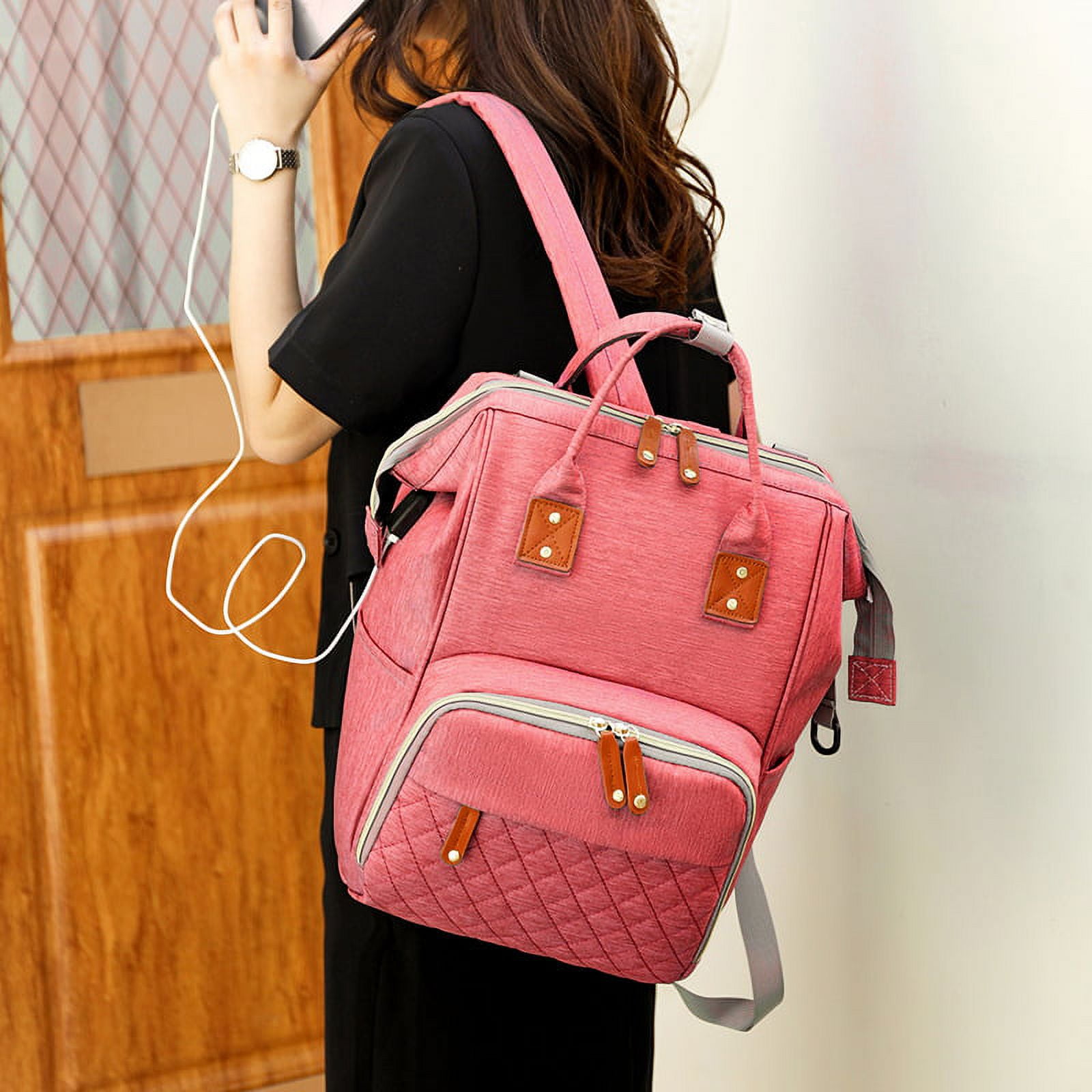 Large Capacity Backpack Portable Maternity Bag Travel Backpack Changing Bag Diaper Bag for Baby Care