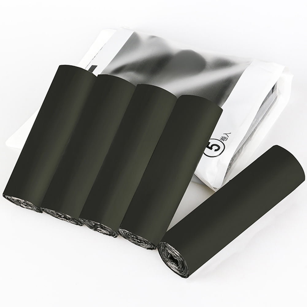 Goyunwell Compostable Trash Bags 8 Gallon Biodegradable Garbage Toilet Bags 40 Counts 2 Rolls Black (Size: 8 Gal Black)