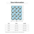 thumbnail image 4 of Throw Blanket for Couch Sofa and Bed, German Shepherd Dog Blue Super Soft Plush Throw Blanket, Fuzzy Cuteness Comfy Warm Washable Flannel Blanket & Throws for All Season, 4 of 5