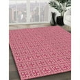 thumbnail image 3 of Ahgly Company Machine Washable Indoor Square Transitional Light Salmon Pink Area Rugs, 4' Square, 3 of 7