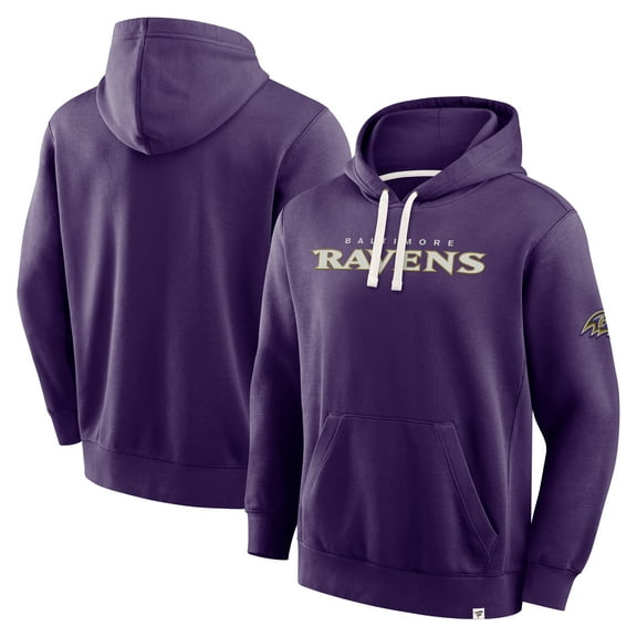 Men's Fanatics Purple Baltimore Ravens New Horizons Heritage Pullover Hoodie
