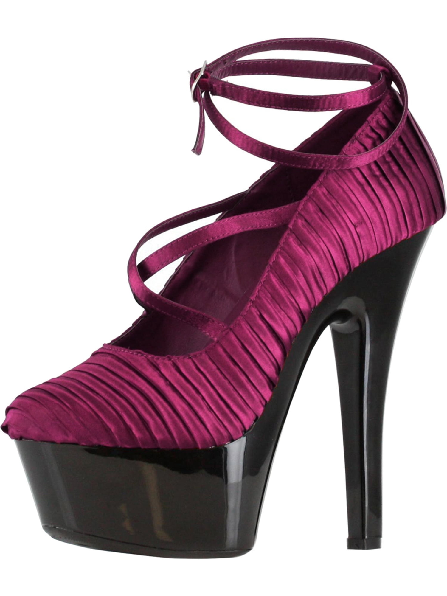 Summitfashions Womens 6 Inch Heel Strappy Platform Sandal Shoes 