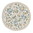 thumbnail image 1 of Sweet Jojo Designs Vintage Floral Blue Yellow Girl Baby Playmat Tummy Time Infant Play Mat - Slate Green Gold Orange Taupe Beige White Shabby Chic Rose Flower Boho Bohemian Farmhouse Roses Wildflower, 1 of 4