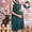 Green, variant on Maternity Sleeveless Dresses For Women Summer Casual Bodycon Midi Dress Split Side Ruching Tanks For Daily Or Baby Shower Crew Neck Dress