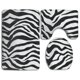 thumbnail image 1 of Juego de alfombras de baño ABPHQTO Cebra blanca negra 3 piezas Cont-CHAPPLE-24339, 1 of 2