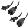 thumbnail image 1 of Cable de alimentación Yeatel de 1 m, 2 unidades, NEMA 1-15P a 1-15R 125V, 1 of 7