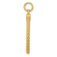 thumbnail image 2 of 14k Yellow Gold Patterned .013 Gauge Engravable Rope Disc w/Satin Back, 2 of 4
