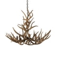 thumbnail image 5 of Meyda Tiffany 200453 Antlers 8 Light 32" Wide Antler Candle Style Chandelier - Copper, 5 of 6